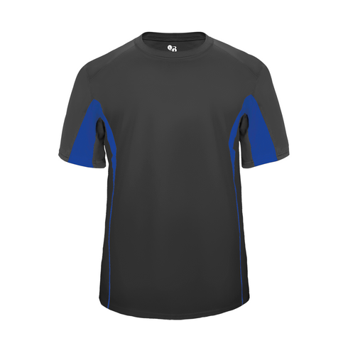 Badger Sport Drive Tee (414700-023604), Color 'Graphite/Royal'